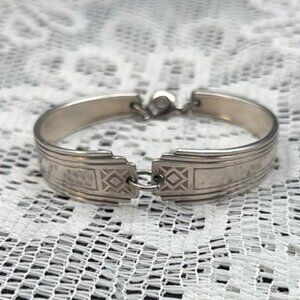 Silverware Silver Tone Bracelet